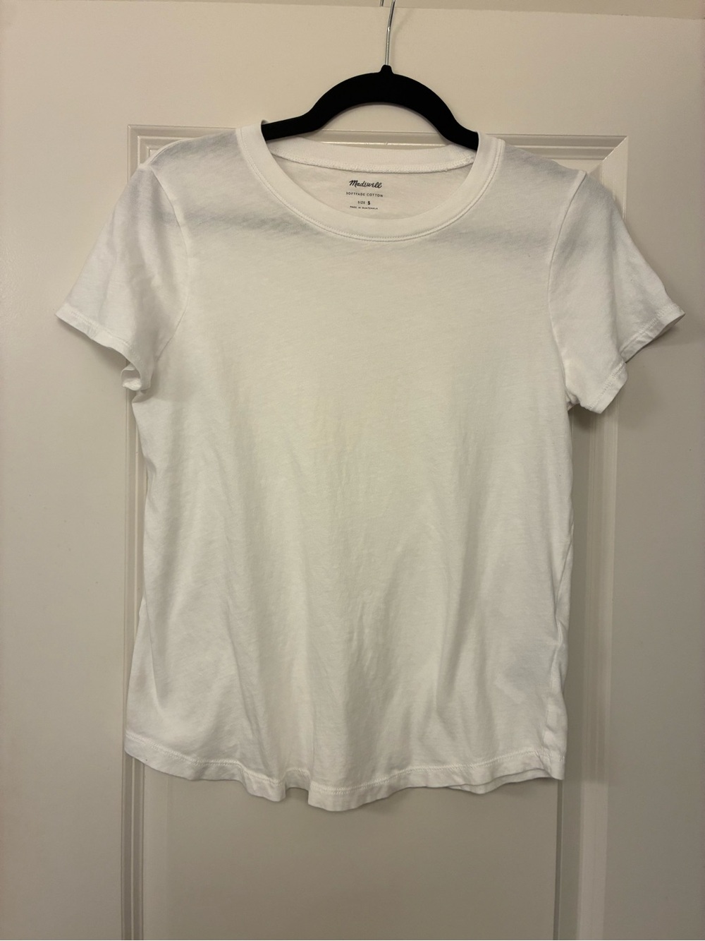 Madewell White Short-Sleeve Crewneck Tee